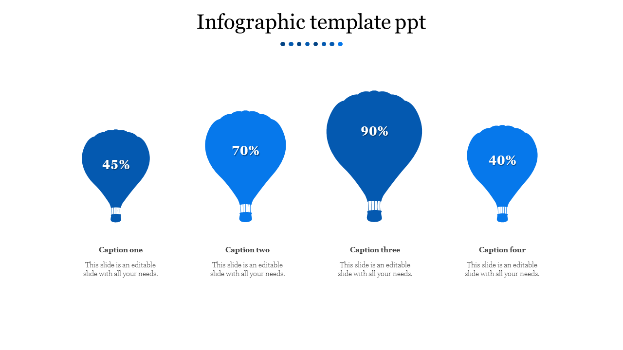 infographic template ppt-Blue